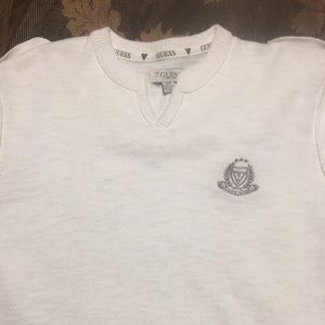 White guess sweater